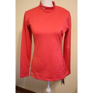 NWT Under Armour Cold Gear Fitted Mock Neck Womens Large